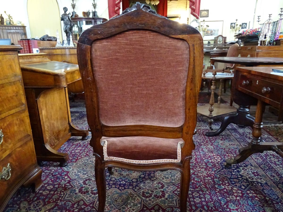 Pair 19th century rosewood side chairs